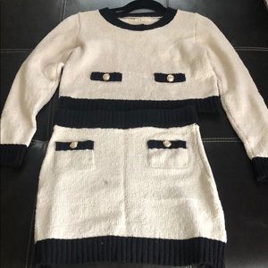 Two piece knit skirt suit by Mable